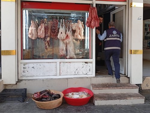 Kızıltepe'de Uygunsuz Kesime Zabıta Engeli